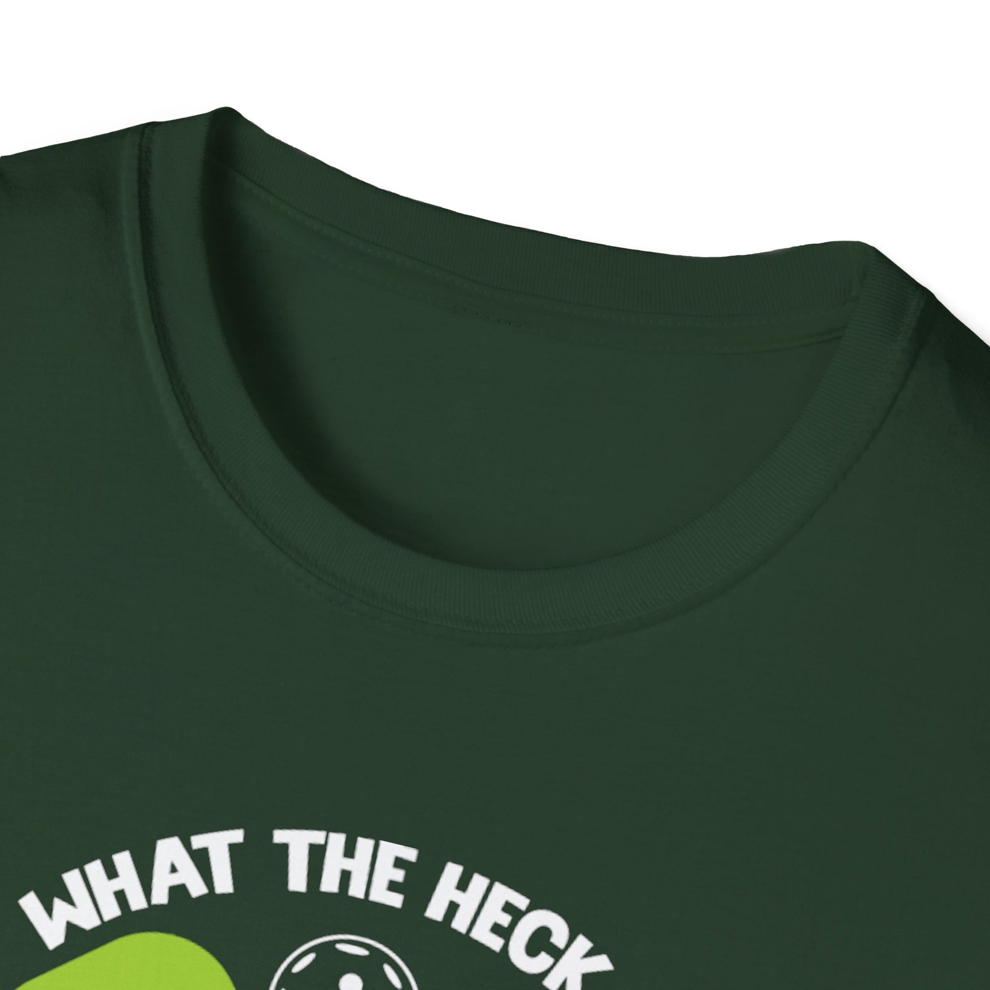 Men's Funny Pickleball T-shirt - What the Heck Is Pickleball?