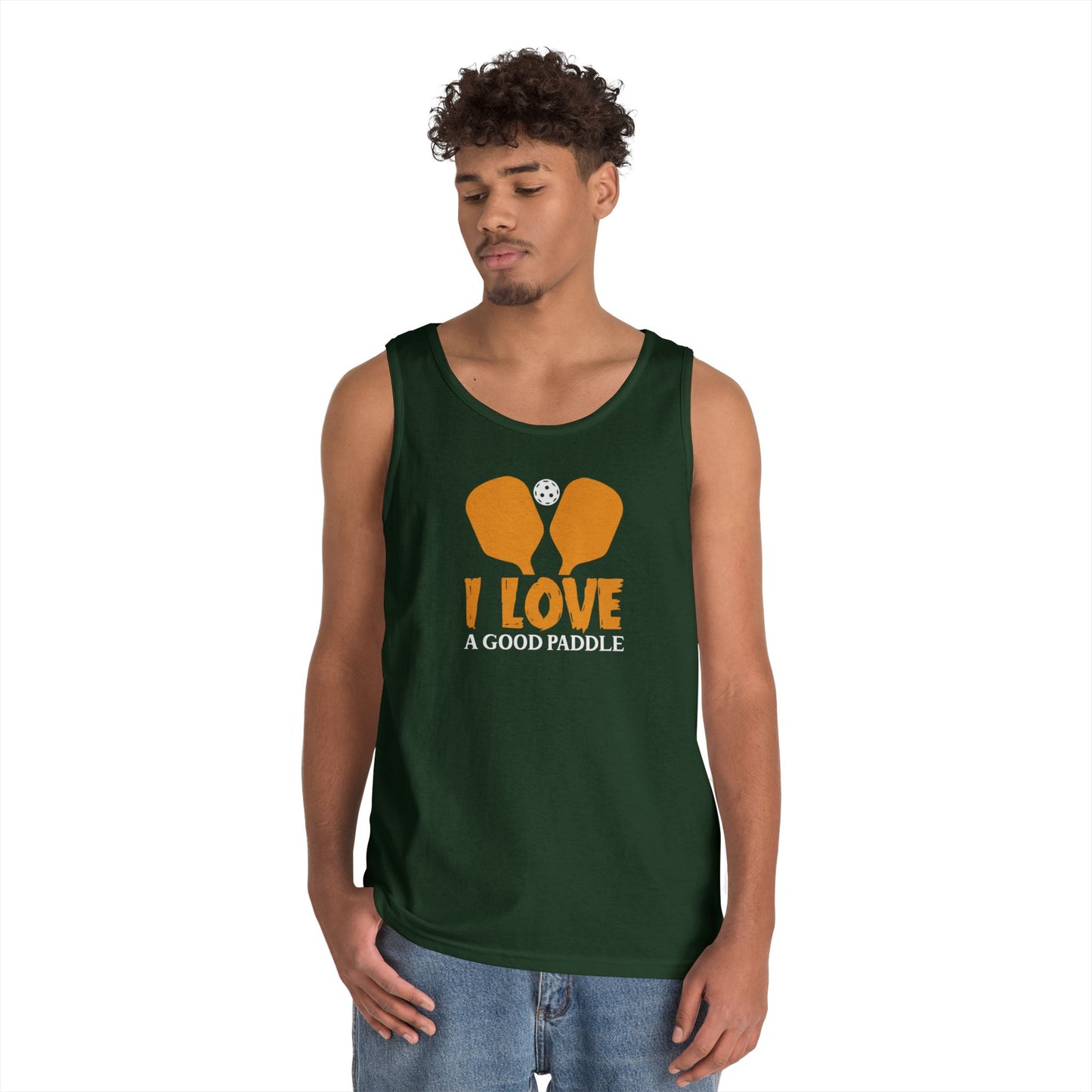 Men's Funny Pickleball Tank Top - I Love a Good Paddle