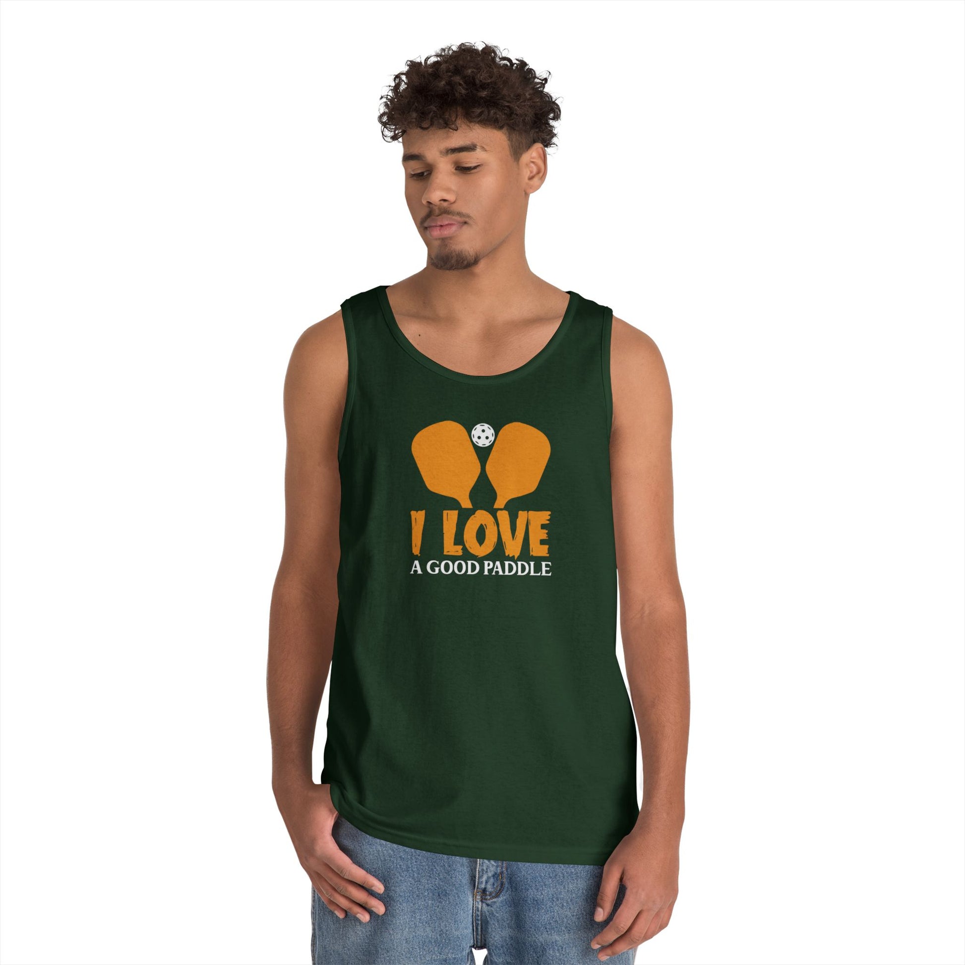 Men's Funny Pickleball Tank Top - I Love a Good Paddle