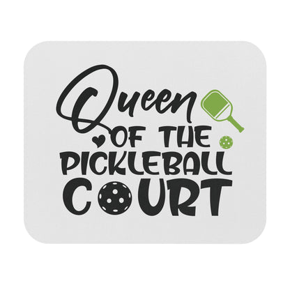 Pickleball Stylish Mouse pad - Queen of the Pickleball Court White