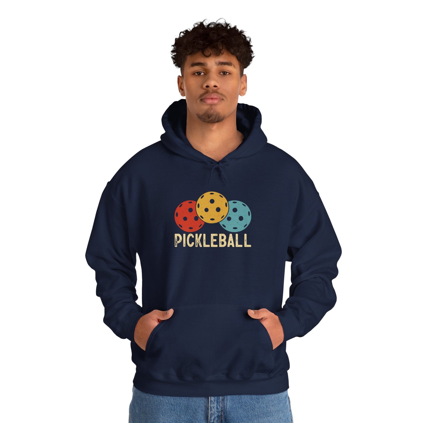 Men's Cool Pickleball Hoodie - Trio Pickleball Retro