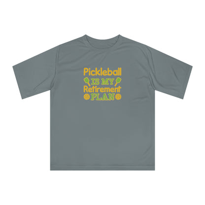 Men's Funny Pickleball T-shirt - Pickleball Is My Retirement Plan Gray