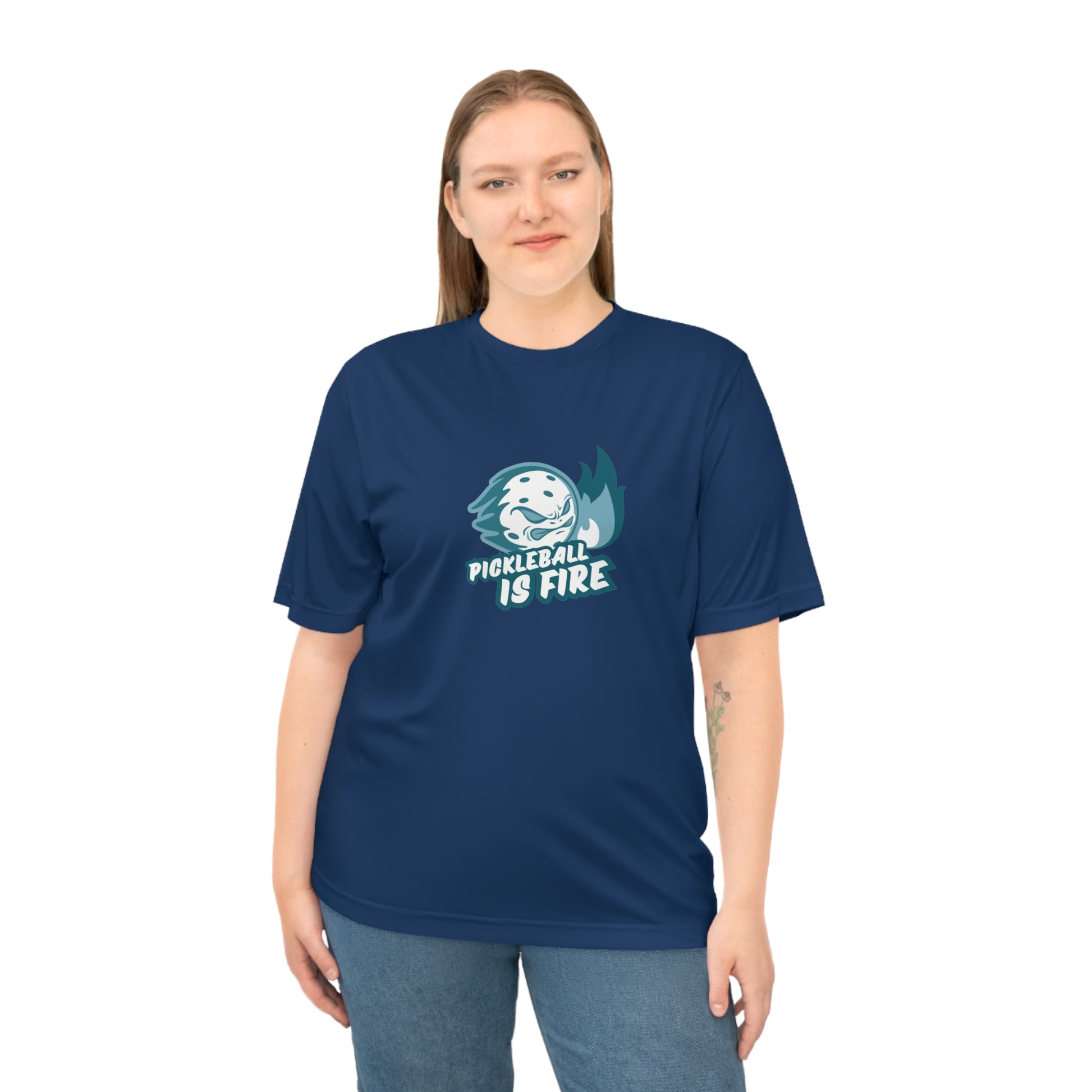Women's Funny Pickleball T-Shirt - Pickleball Is Fire