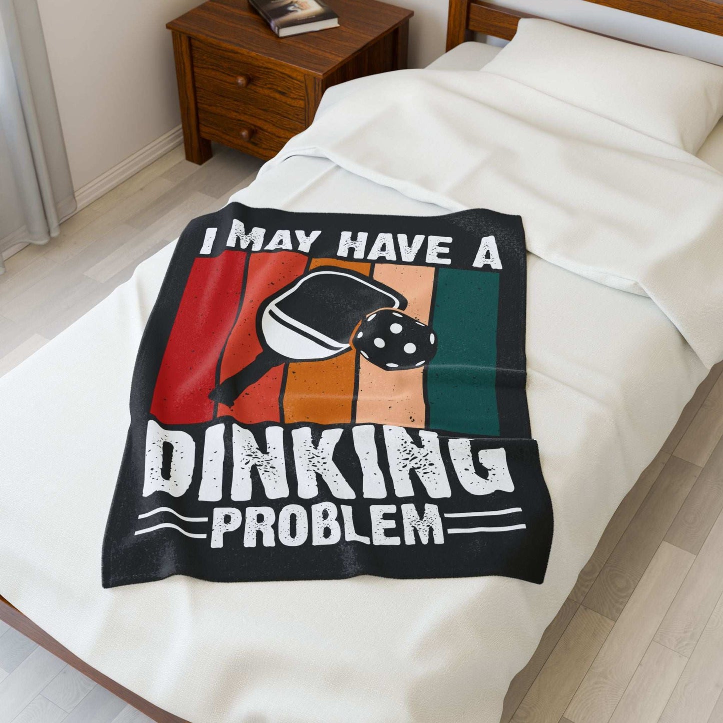 Pickleball Vibrant Blanket - I May Have a Dinking Problem