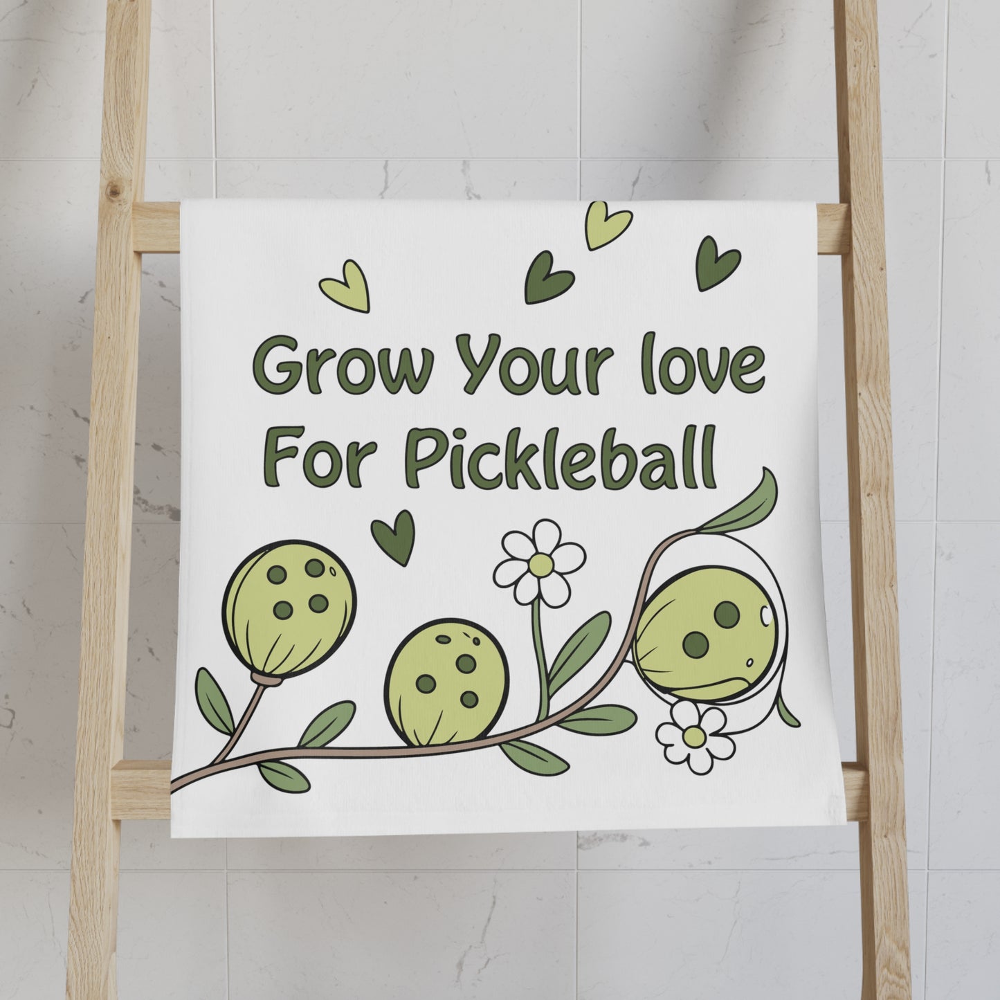 Pickleball Thoughtful Hand Towel - Grow Your Love For Pickleball