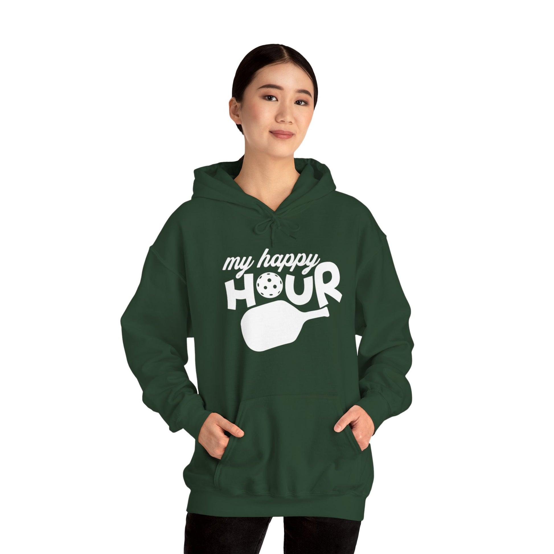 Women's Comfy Pickleball Hoodie - My Happy Hour