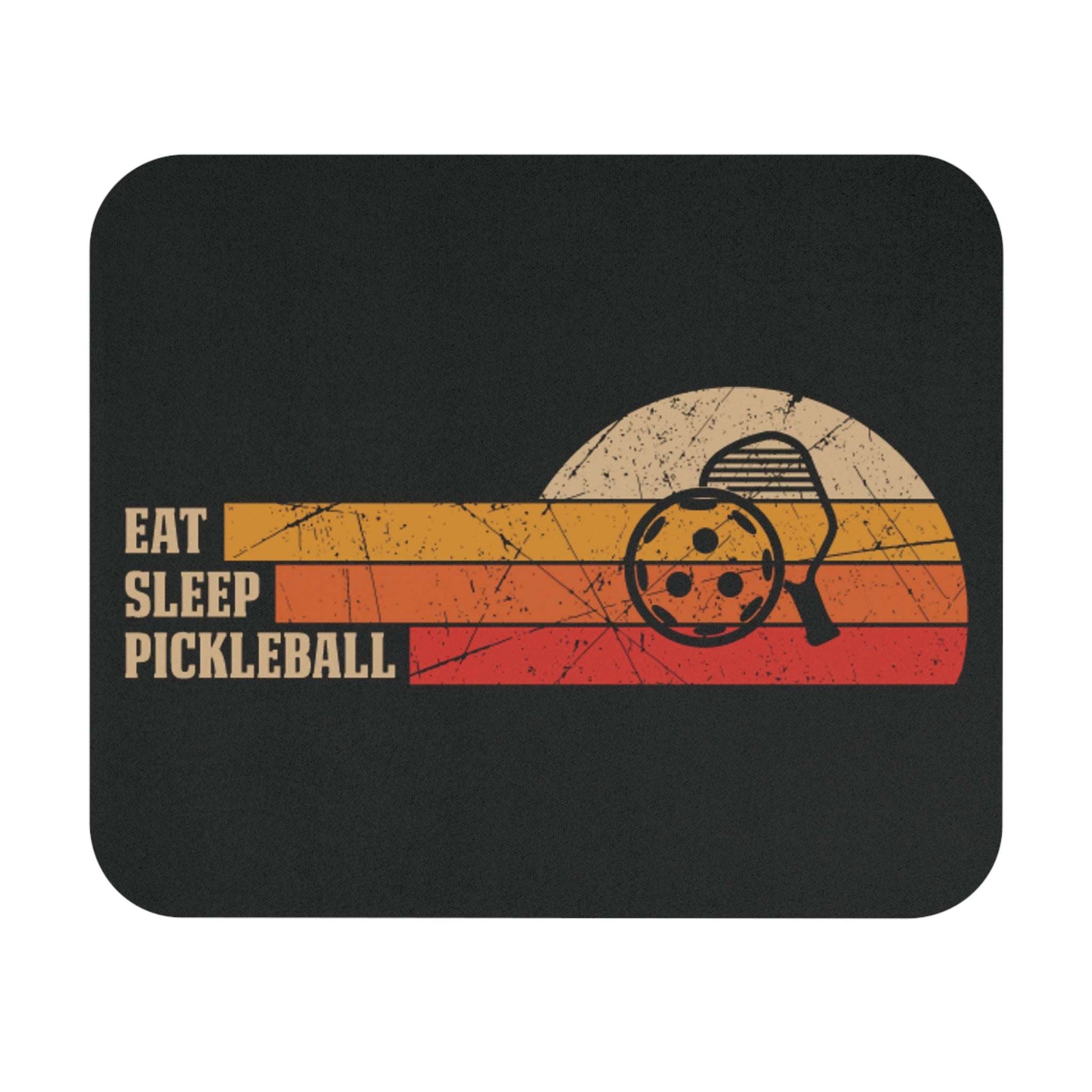 Pickleball Cool Mouse pad - Eat Sleep Pickleball Retro Black