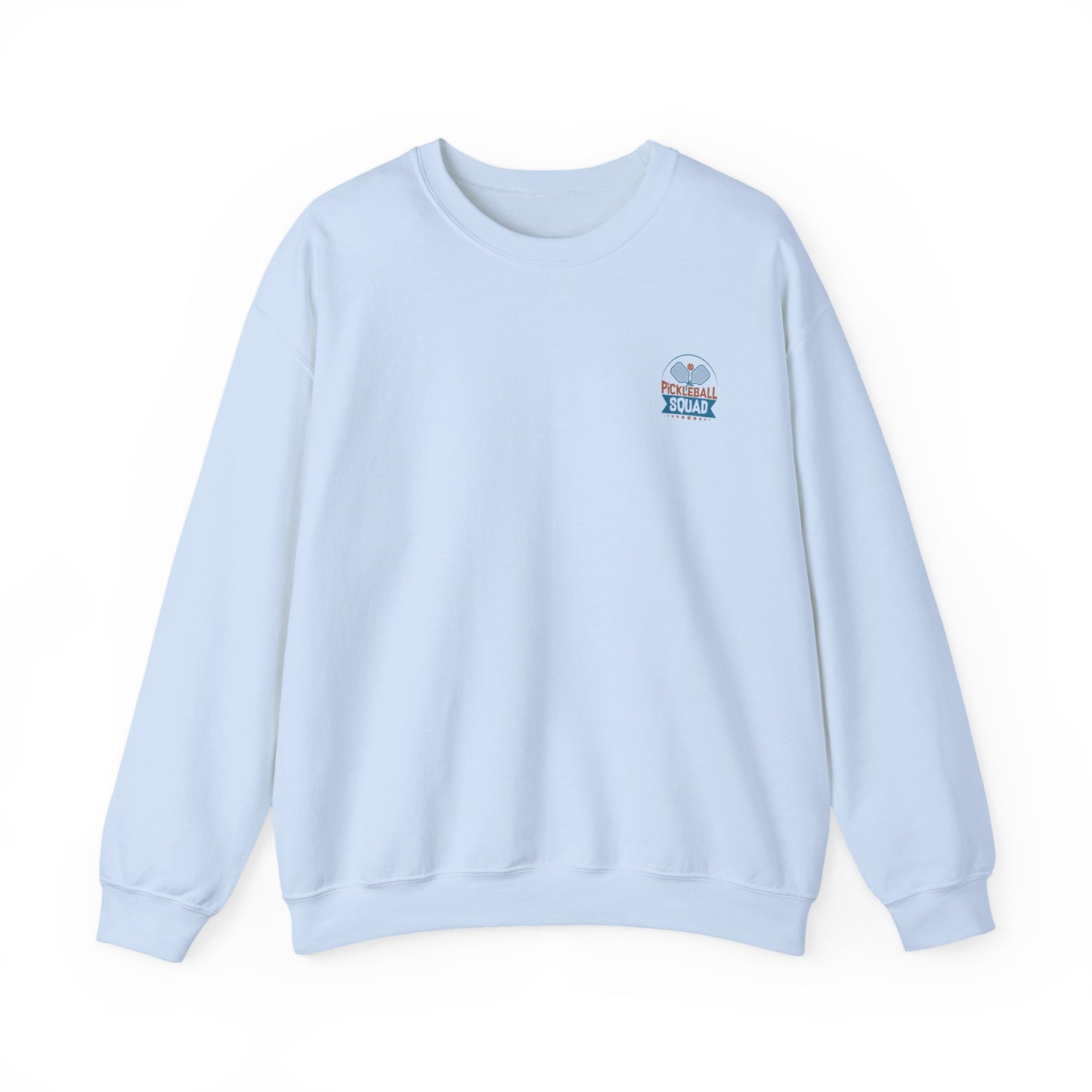 Women's Durable Pickleball Sweatshirt - Happy People Play Pickleball Blue