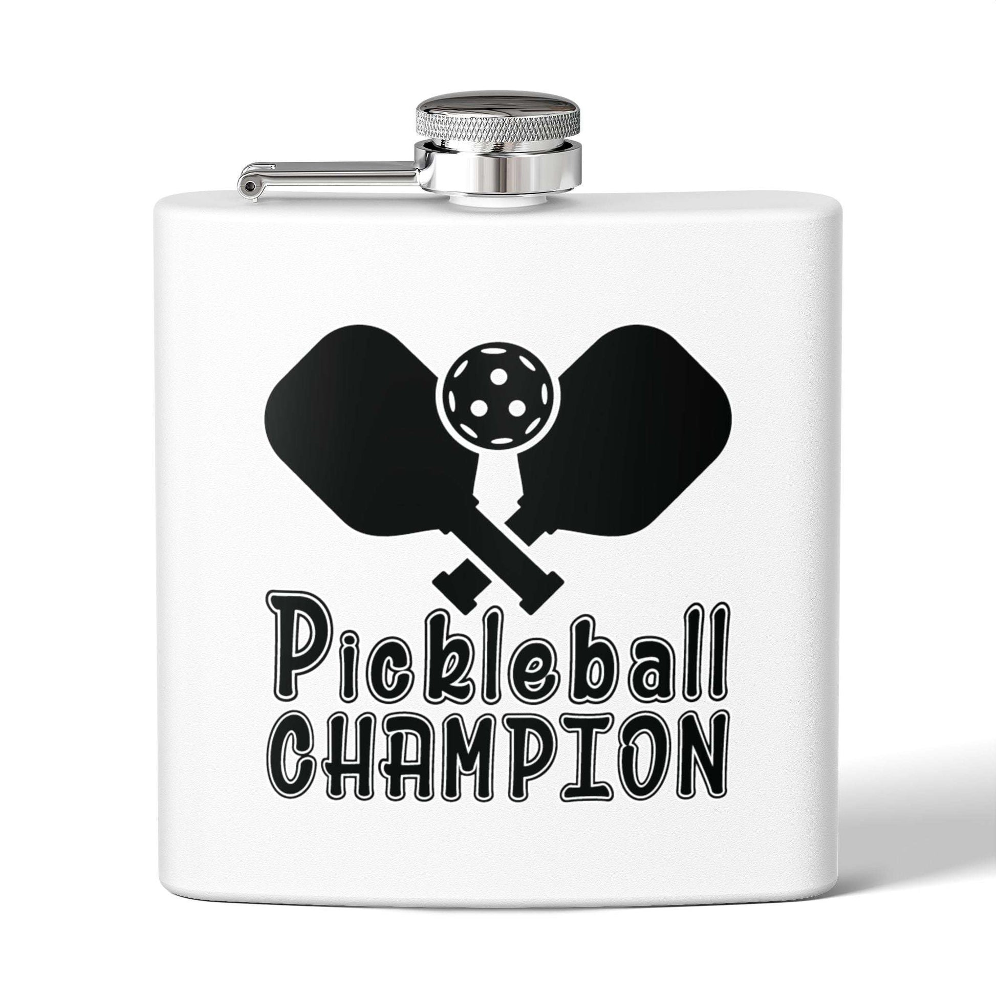 Pickleball Energetic Flask - Pickleball Champion White