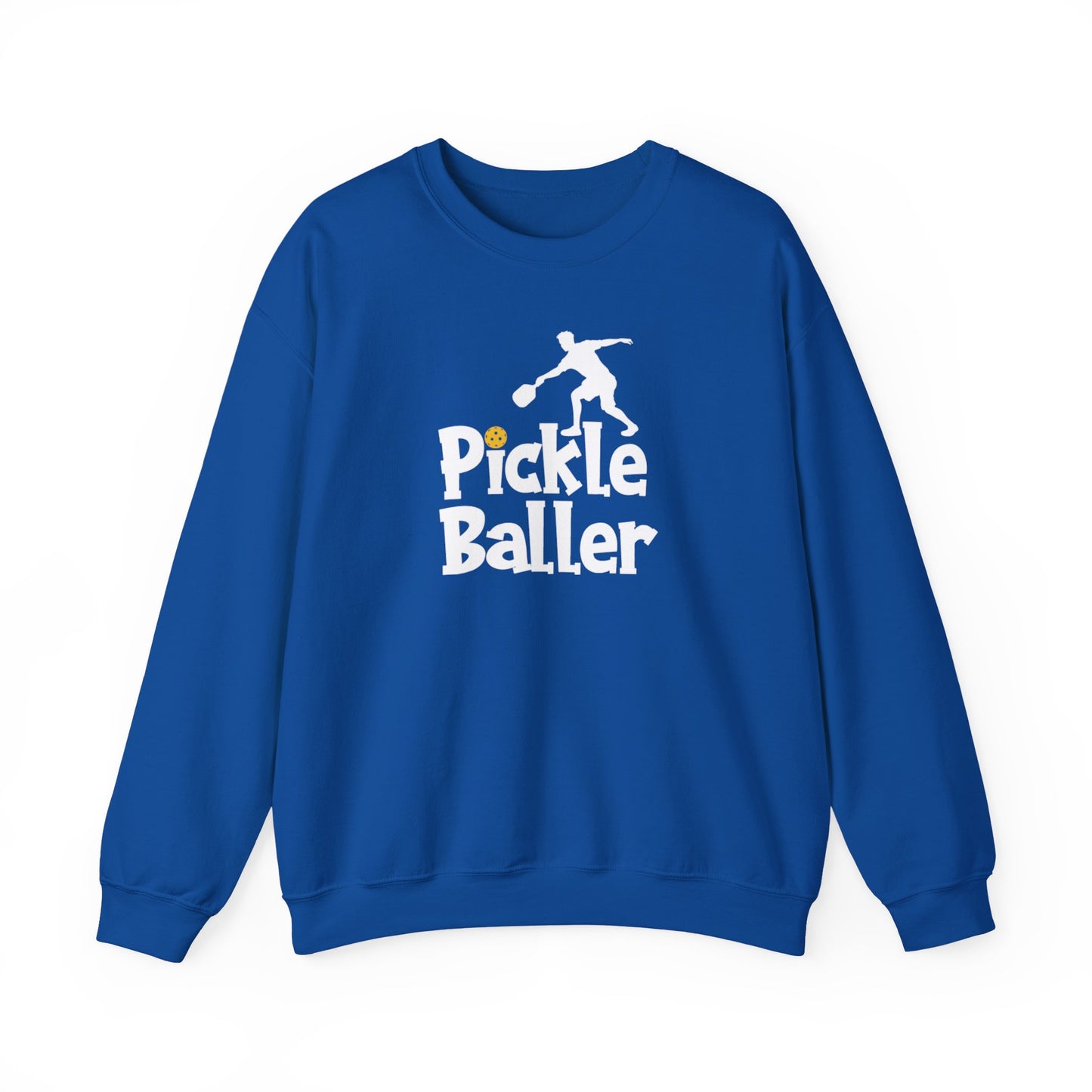Men's Soft Pickleball Sweatshirt - Pickle Baller Royal