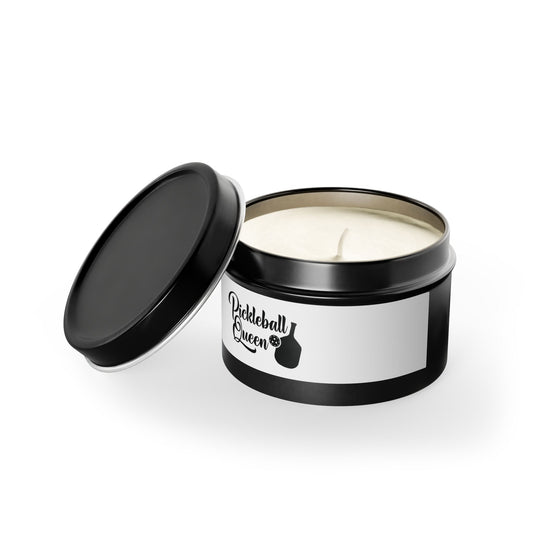 Pickleball Delightful Tin Can Candle - Pickleball Queen Black