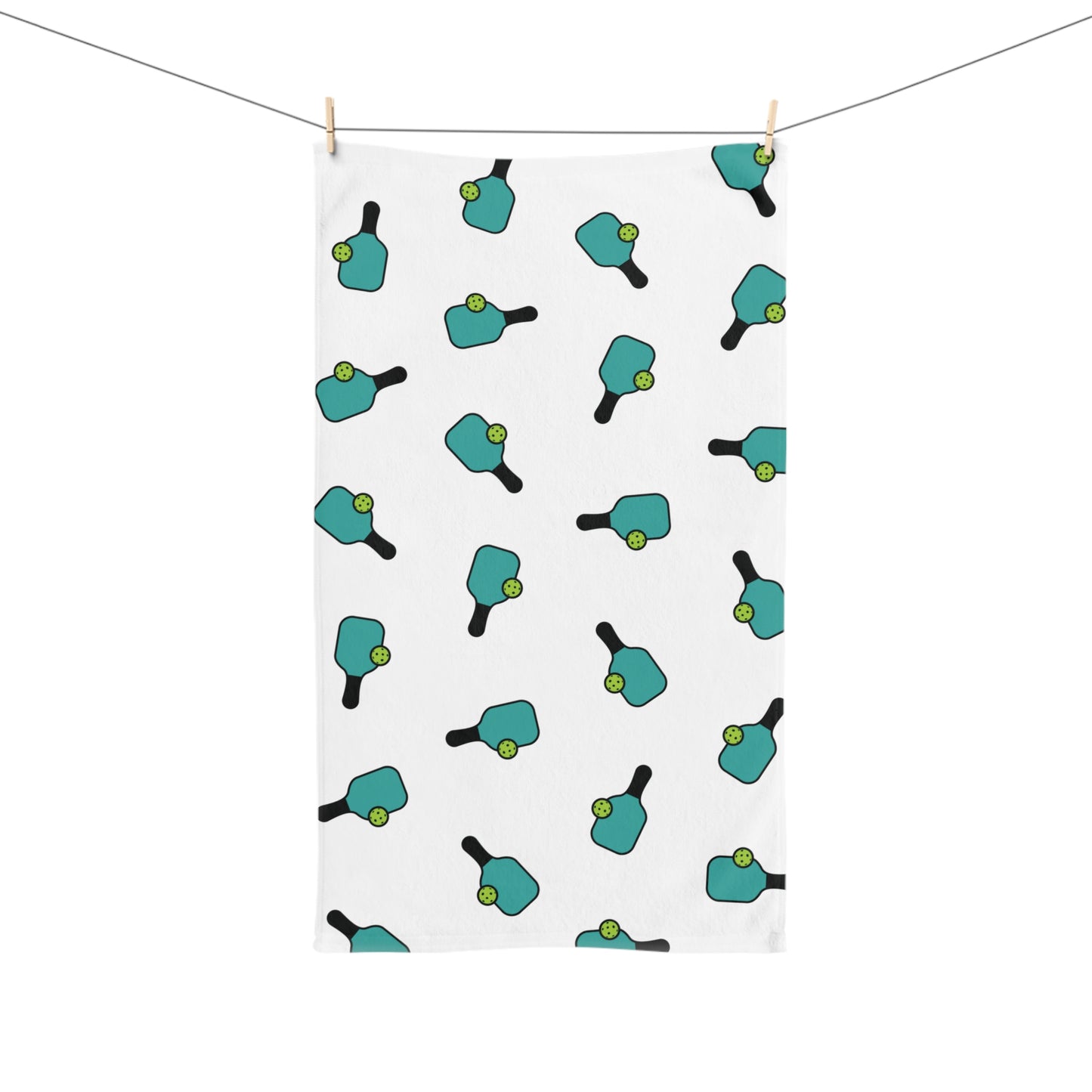 Pickleball Lightweight Hand Towel - Paddle and Ball