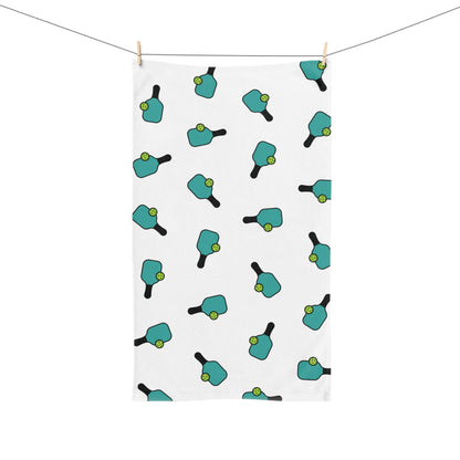 Pickleball Lightweight Hand Towel - Paddle and Ball