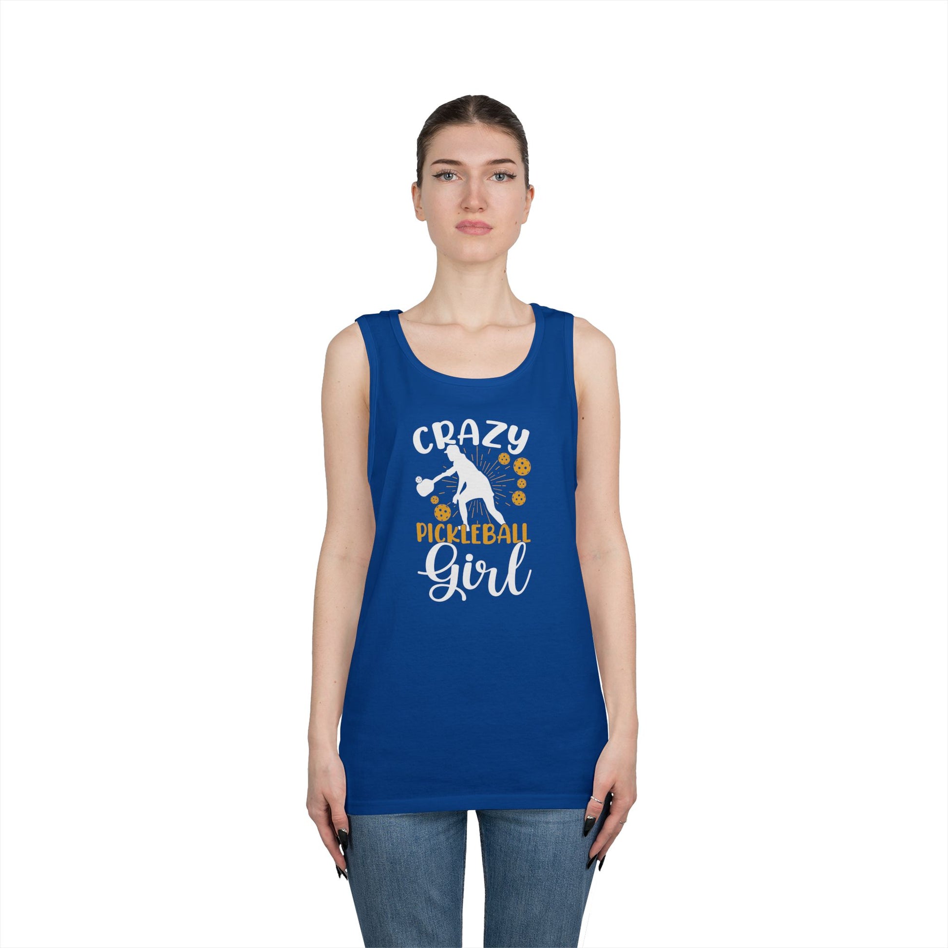 Women's Stylish Pickleball Tank Top - Crazy Pickleball Girl