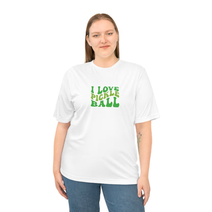 Women's Cute Pickleball T-shirt - I Love Pickleball