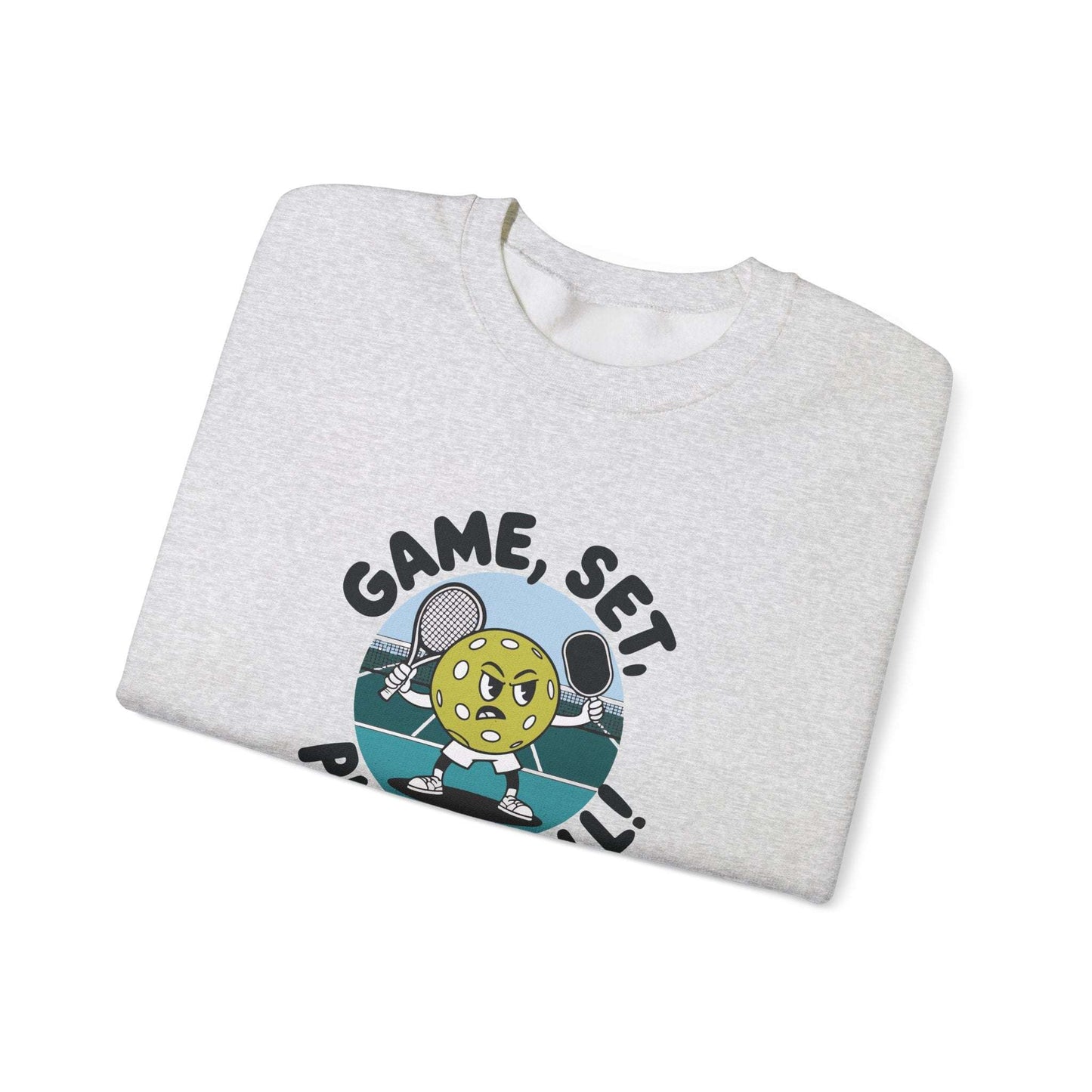 Women's Cute Pickleball Sweatshirt - Game, Set, Pickleball