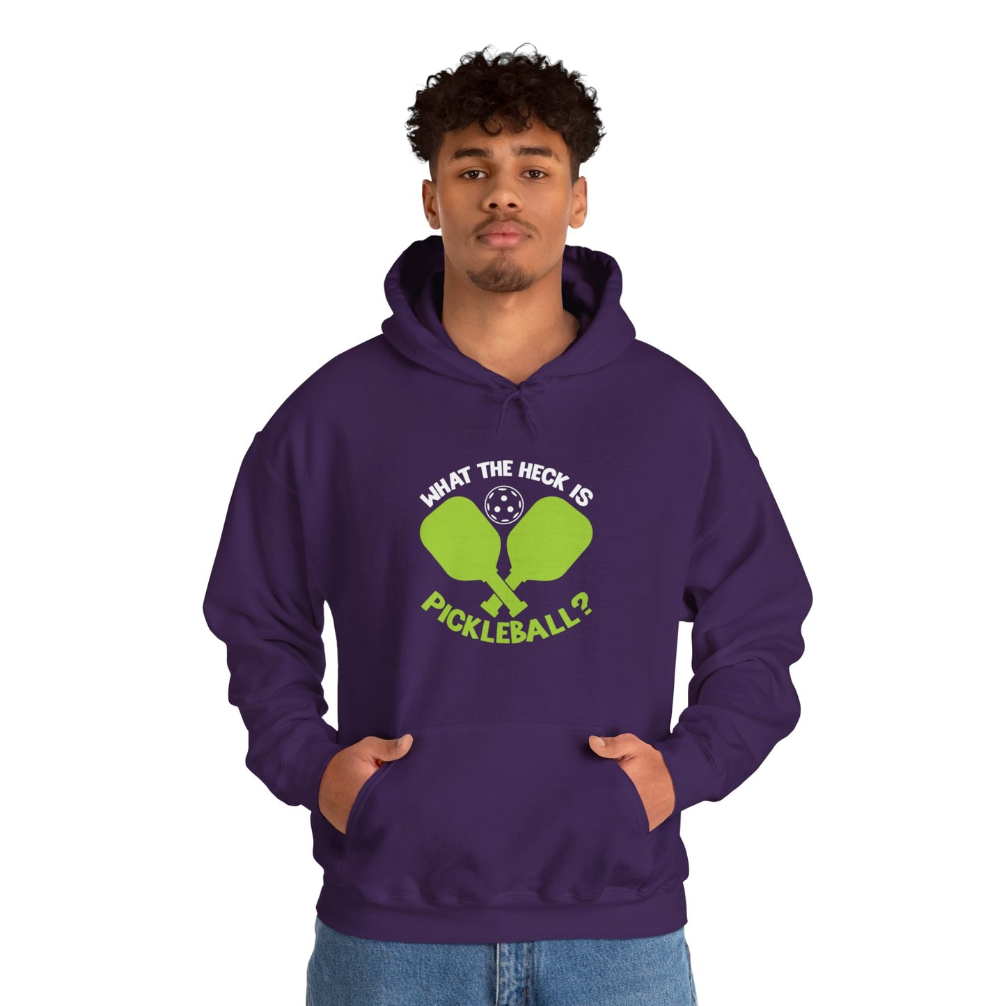 Men's Funny Pickleball Hoodie - What the Heck Is Pickleball?