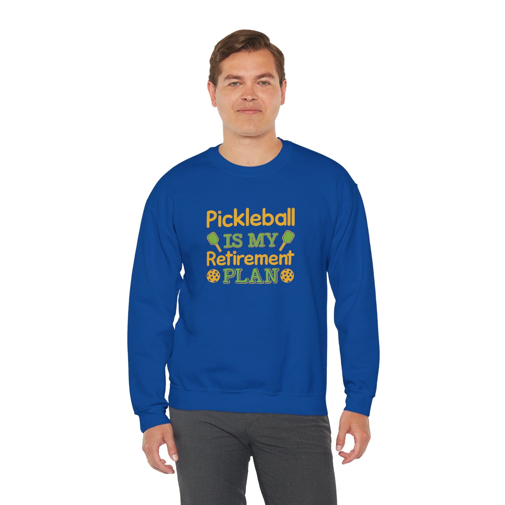Men's Funny Pickleball Sweatshirt - Pickleball Is My Retirement Plan