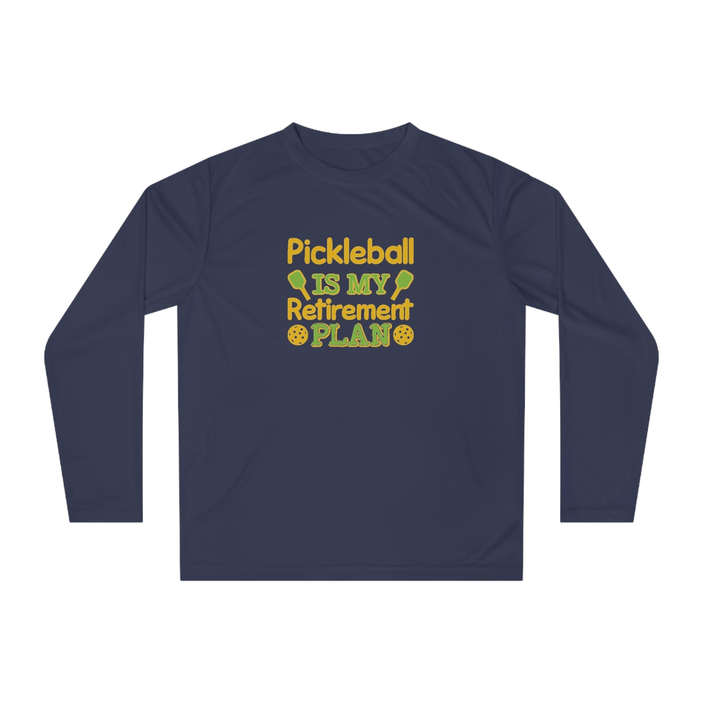 Men's Pickleball Long Sleeves top - Pickleball is my retirement plan Navy