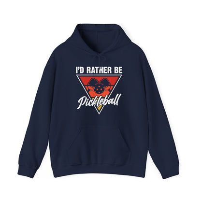 Men's Cool Pickleball Hoodie - I'd Rather Be Pickleball Navy