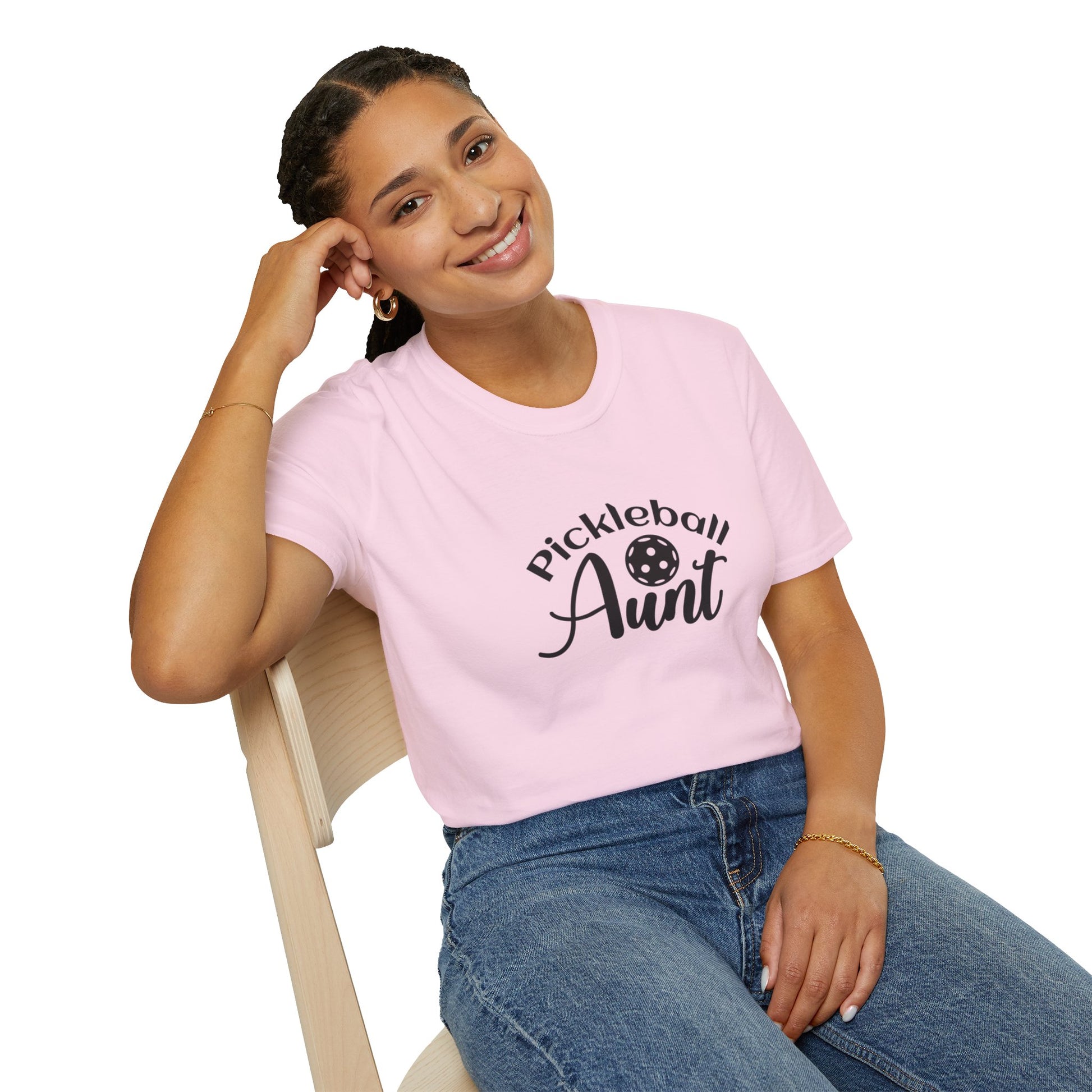 Women's Comfy Pickleball T-shirt - Pickleball Aunt