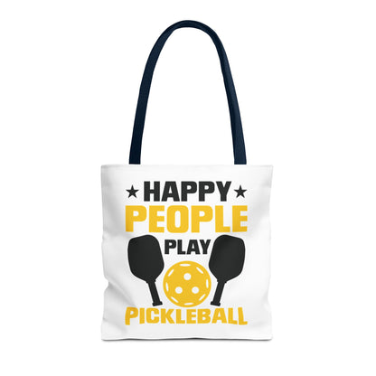 Pickleball Unique Tote Bag - Happy People Play Pickleball Navy