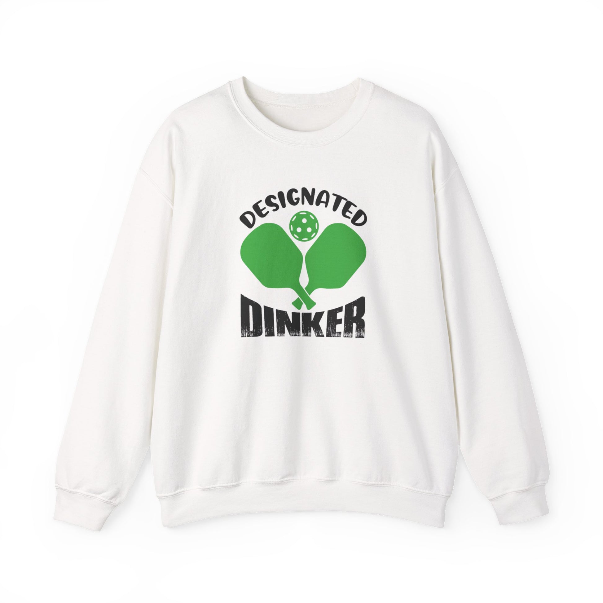 Men's Comfy Pickleball Sweatshirt - Designated Dinker White