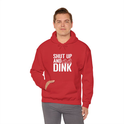 Men's Hilarious Pickleball Hoodie - Shut Up and Dink