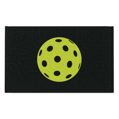 Pickleball Soft Rally Towel - Pickleball Ball Black