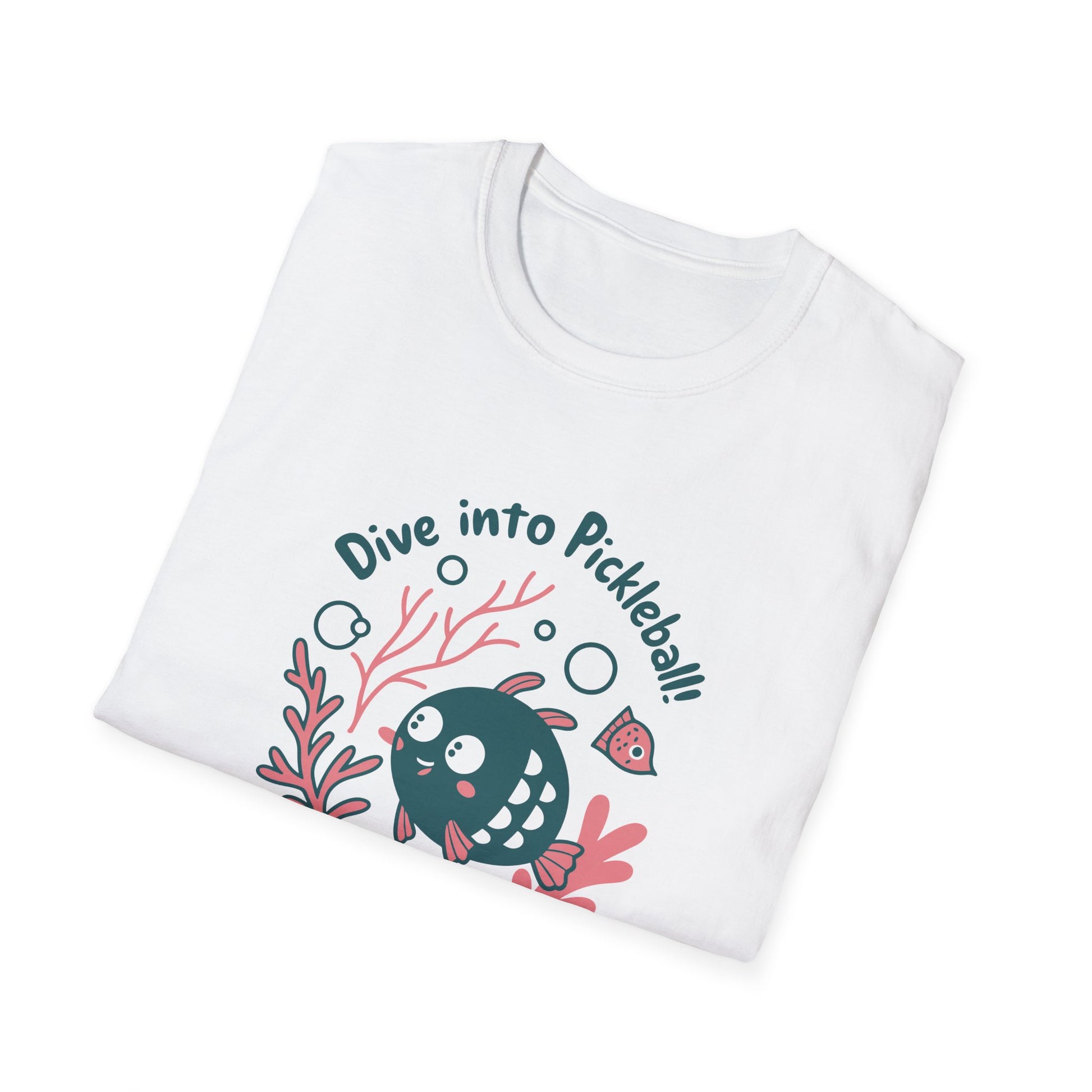 Women's Witty Pickleball T-shirt - Dive into Pickleball