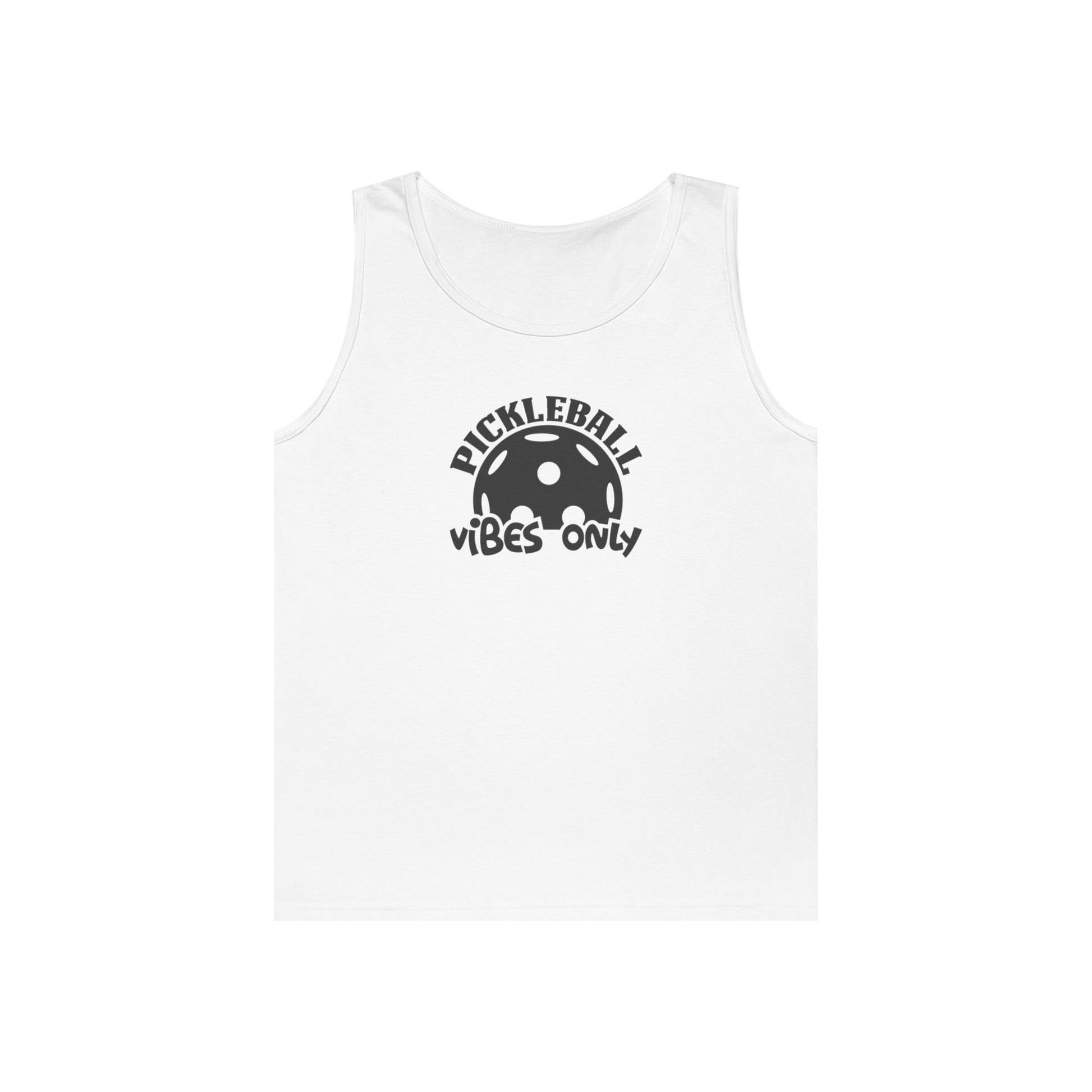 Women's Comfy Pickleball Tank Top - Pickleball Vibes Only White