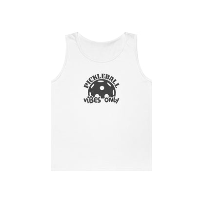 Women's Comfy Pickleball Tank Top - Pickleball Vibes Only White