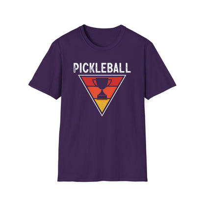 Men's Bold Pickleball T-shirt - Pickleball Trophy Purple