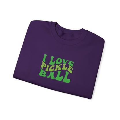 Men's Comfy Pickleball Sweatshirt - I Love Pickleball