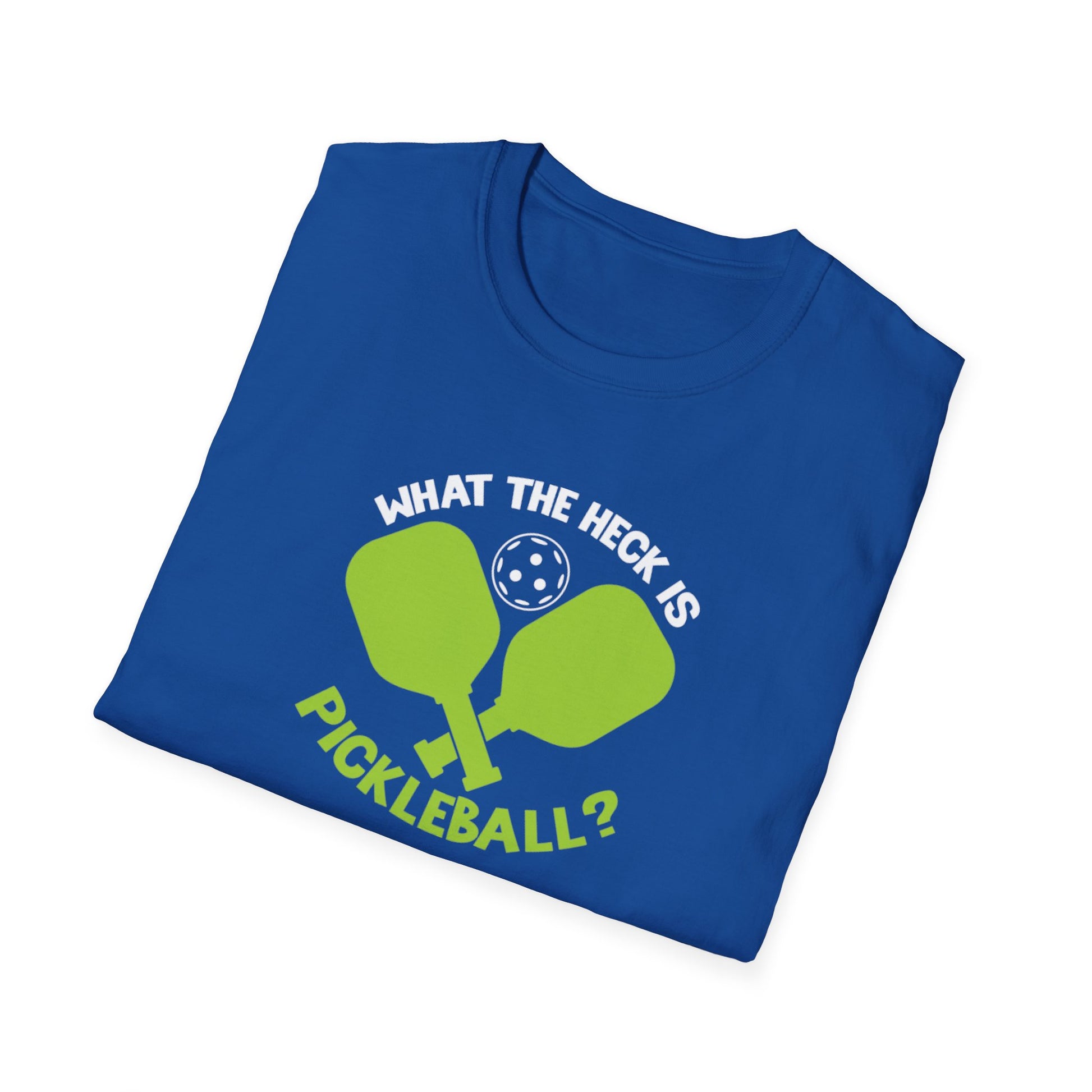 Men's Funny Pickleball T-shirt - What the Heck Is Pickleball?