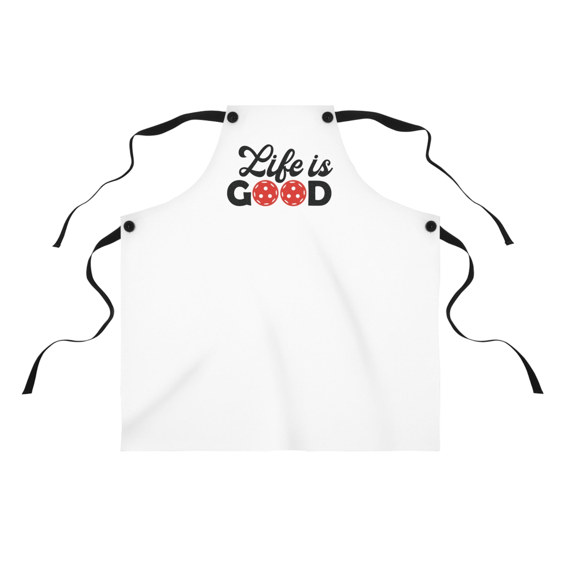 Pickleball Stylish Apron - Life is Good White