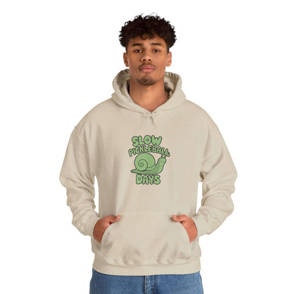 Men's Comfy Pickleball Hoodie - Slow Pickleball Days