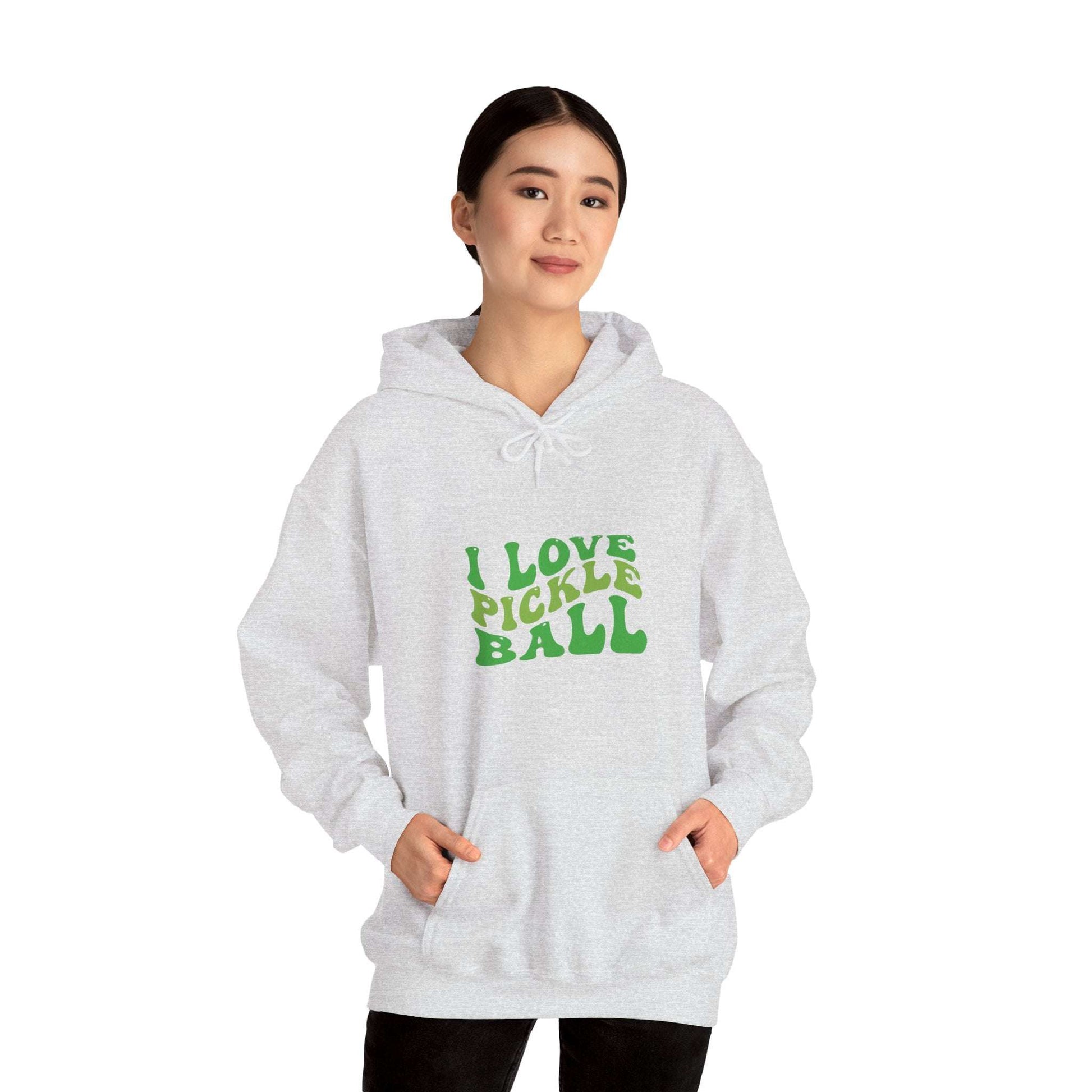 Women's Soft Pickleball Hoodie - I Love Pickleball