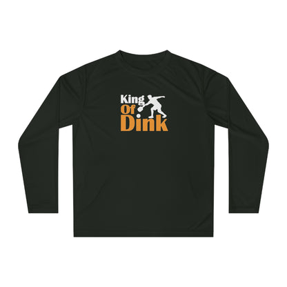 Men's Lightweight Pickleball Long Sleeves top - King of Dink Black