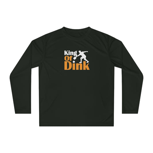 Men's Lightweight Pickleball Long Sleeves top - King of Dink Black