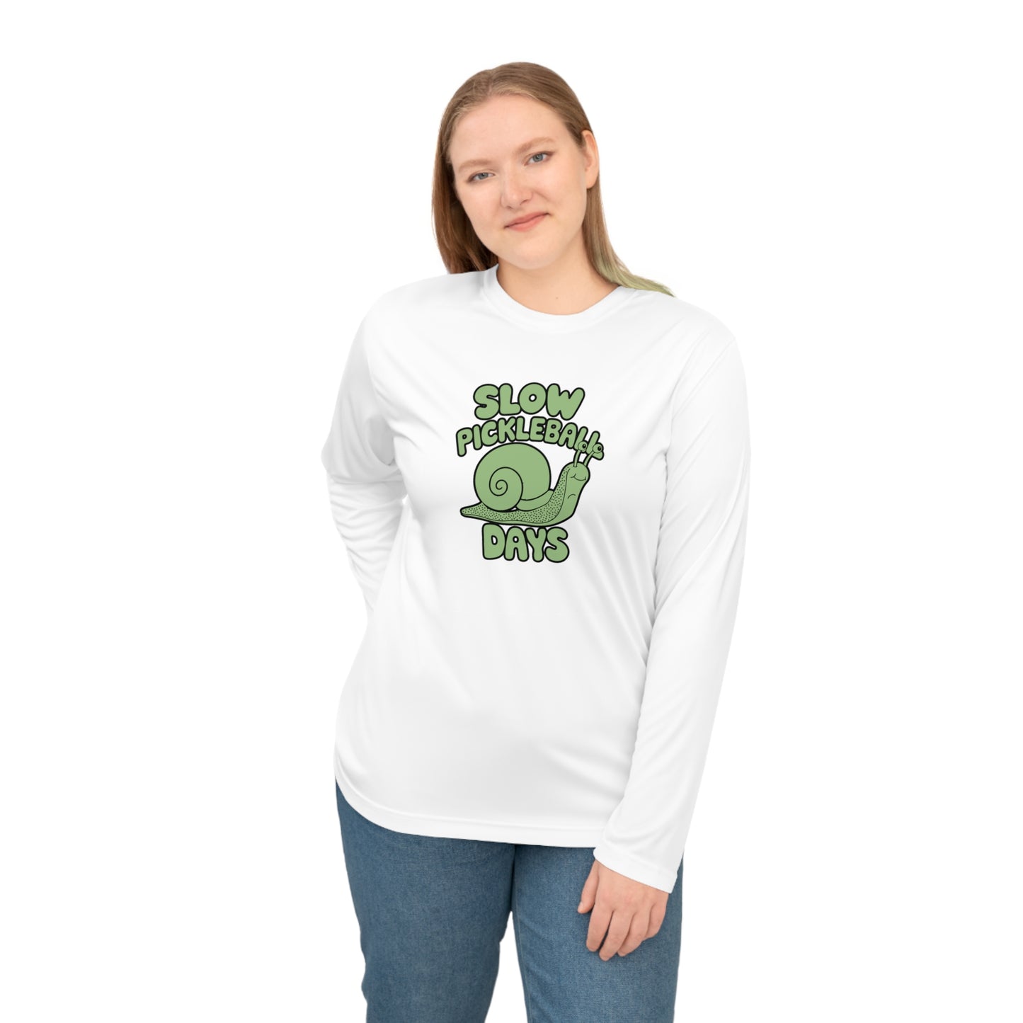 Women's Soft Pickleball Long Sleeves top - Slow Pickleball Days