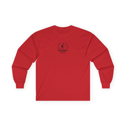 Men's Comfy Pickleball Long Sleeves top - Pickleball Champion Red