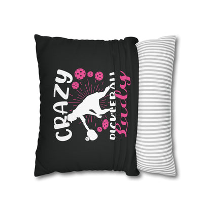 Pickleball Quirky Pillowcase - Crazy Pickleball Lady