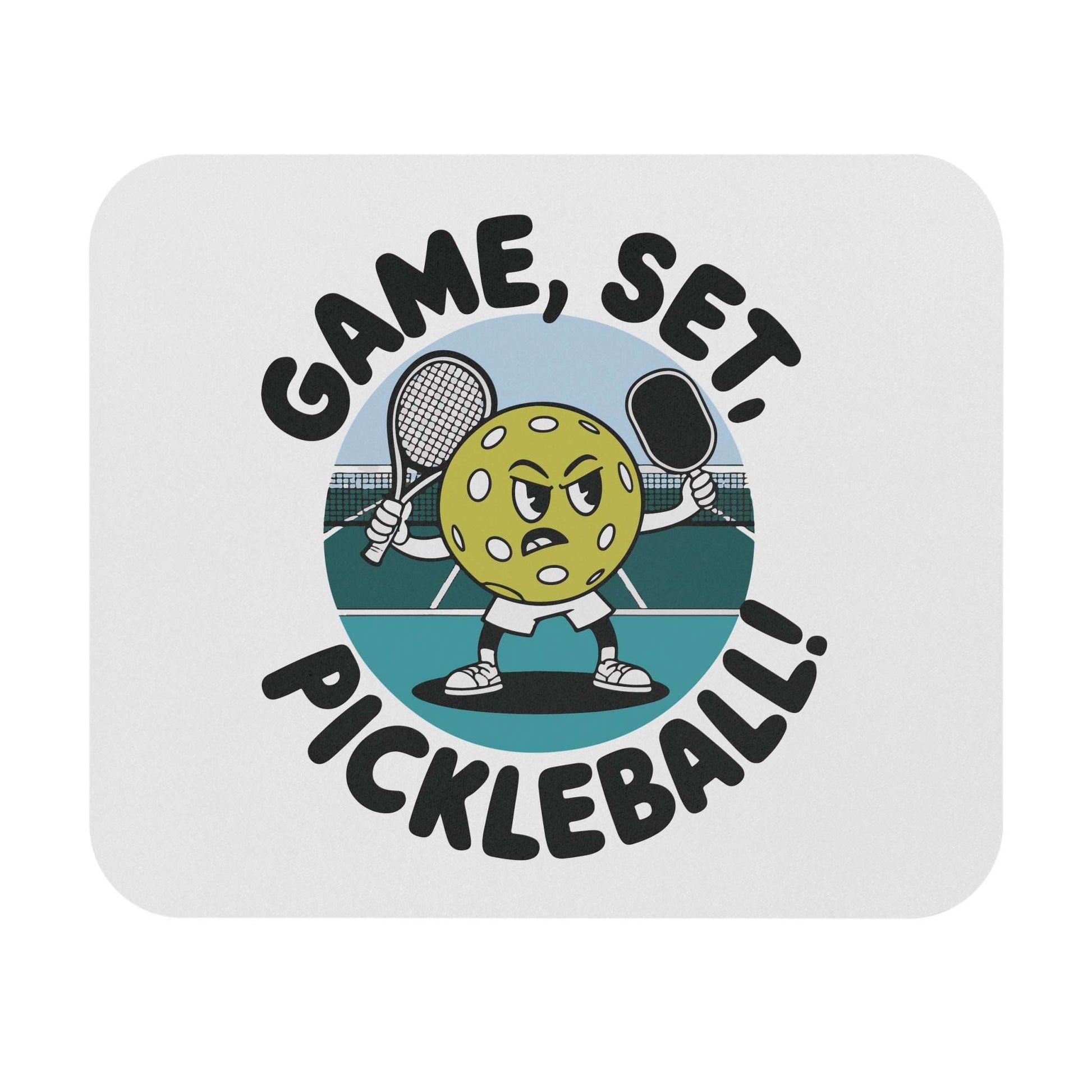 Pickleball Funny Mouse pad - Game, Set, Pickleball White
