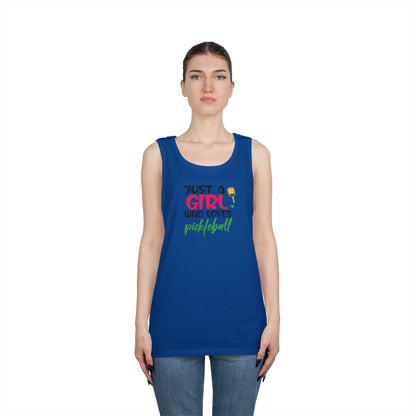 Women's Soft Pickleball Tank Top - Just a Girl Who Loves Pickleball