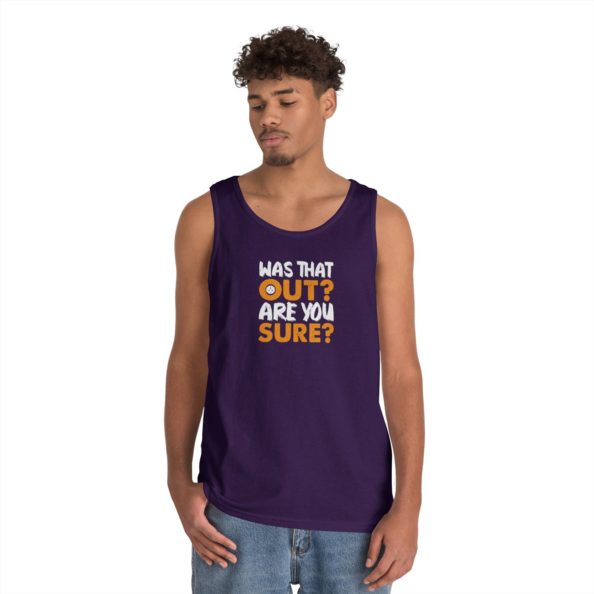 Men's Funny Pickleball Tank Top - Was That Out Are You Sure?