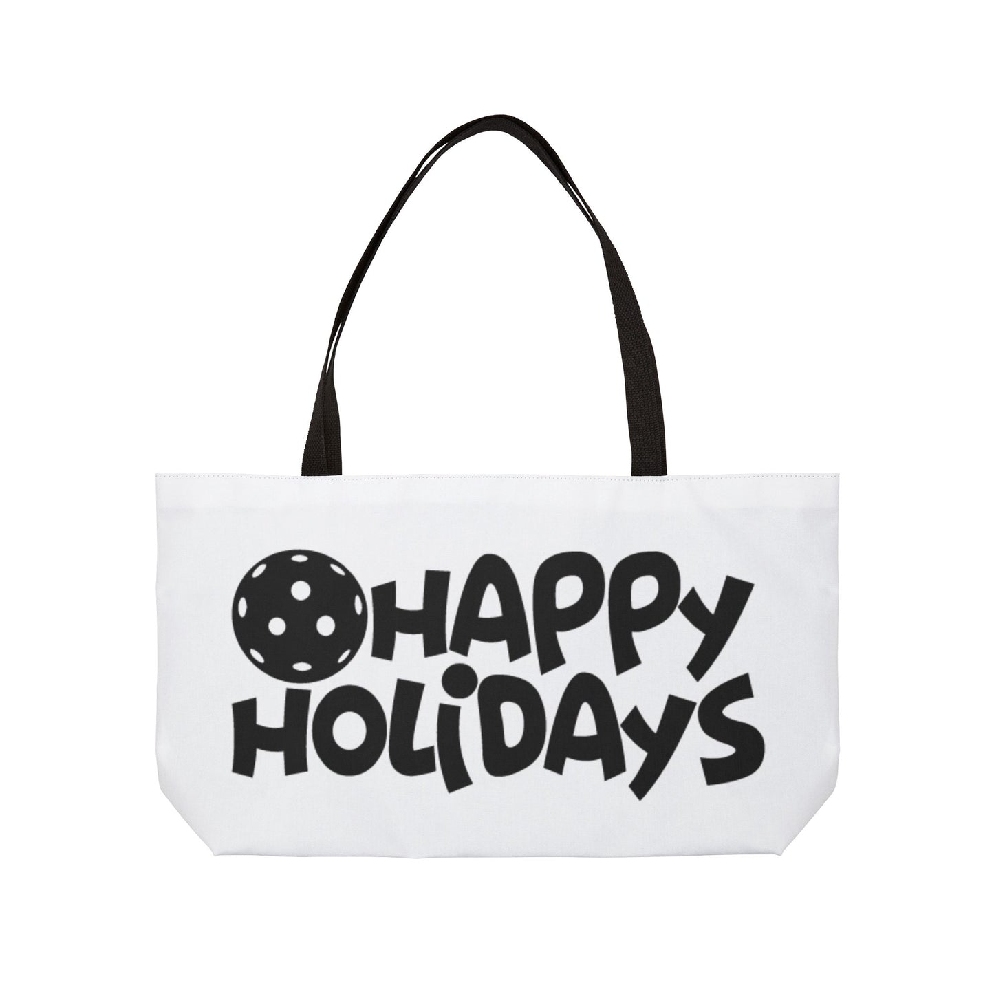Pickleball Sporty Weekender bag - Happy Holiday White