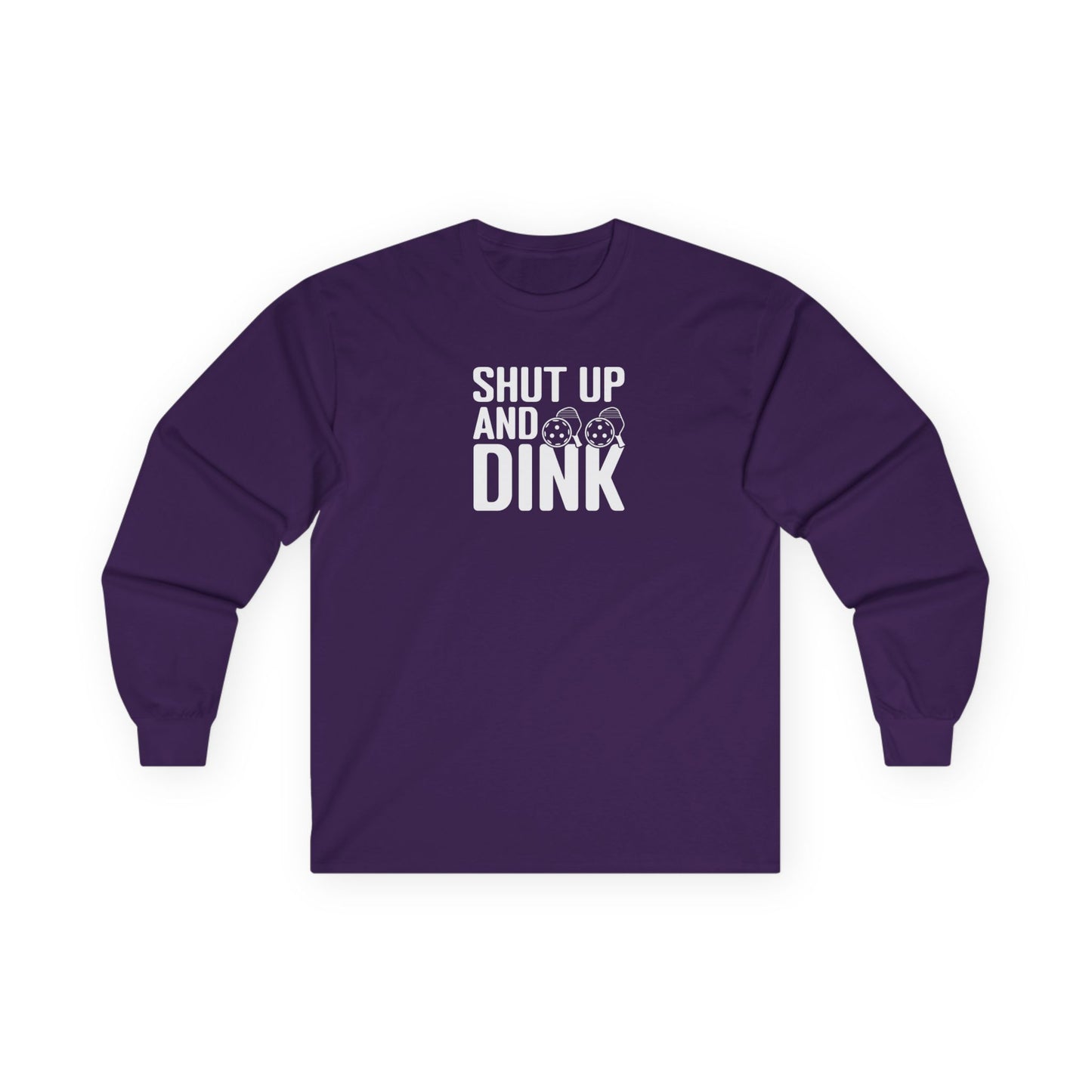 Women's Soft Pickleball Long Sleeves top - Shut Up and Dink Purple