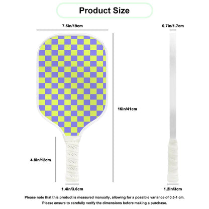 Pickleball Colorful Paddle - Checker Vibe