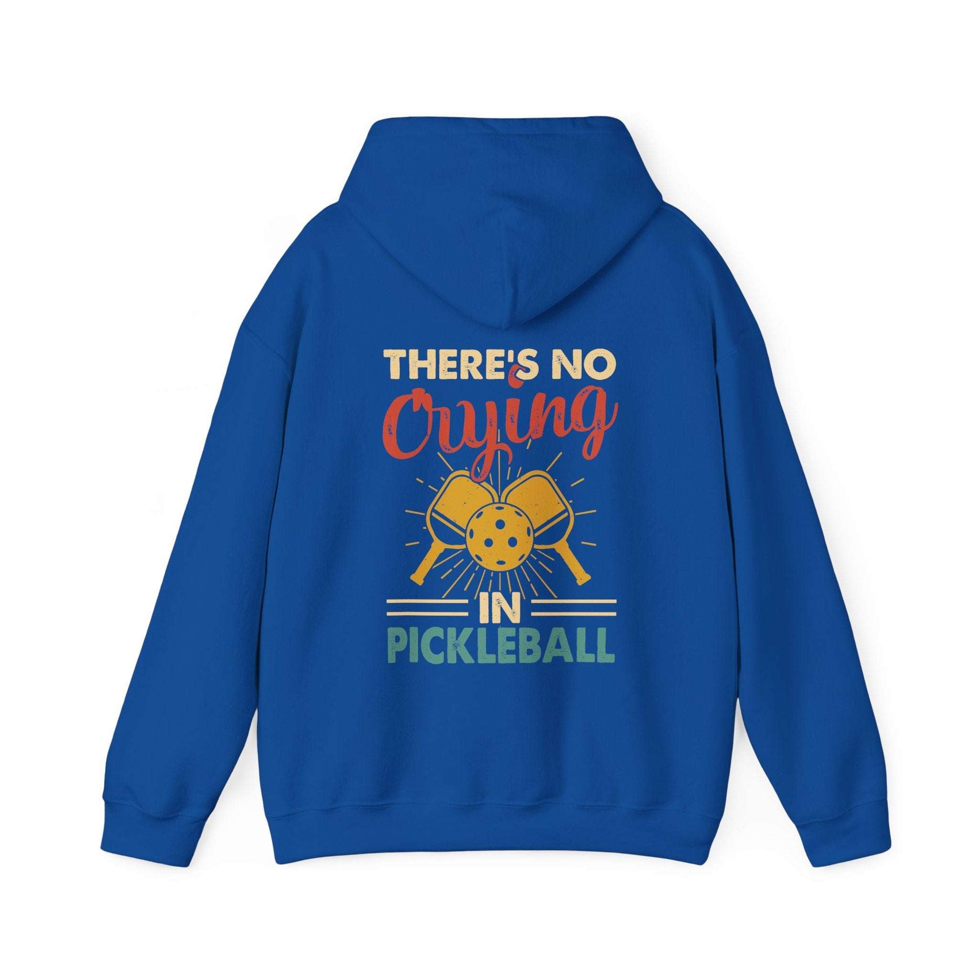 Men's Bold Pickleball Hoodie - There's No Crying in Pickleball